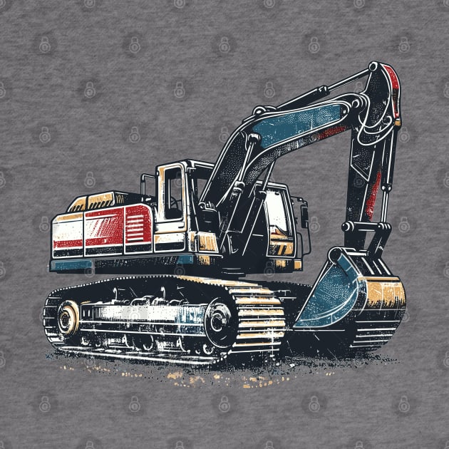 Excavator by Vehicles-Art